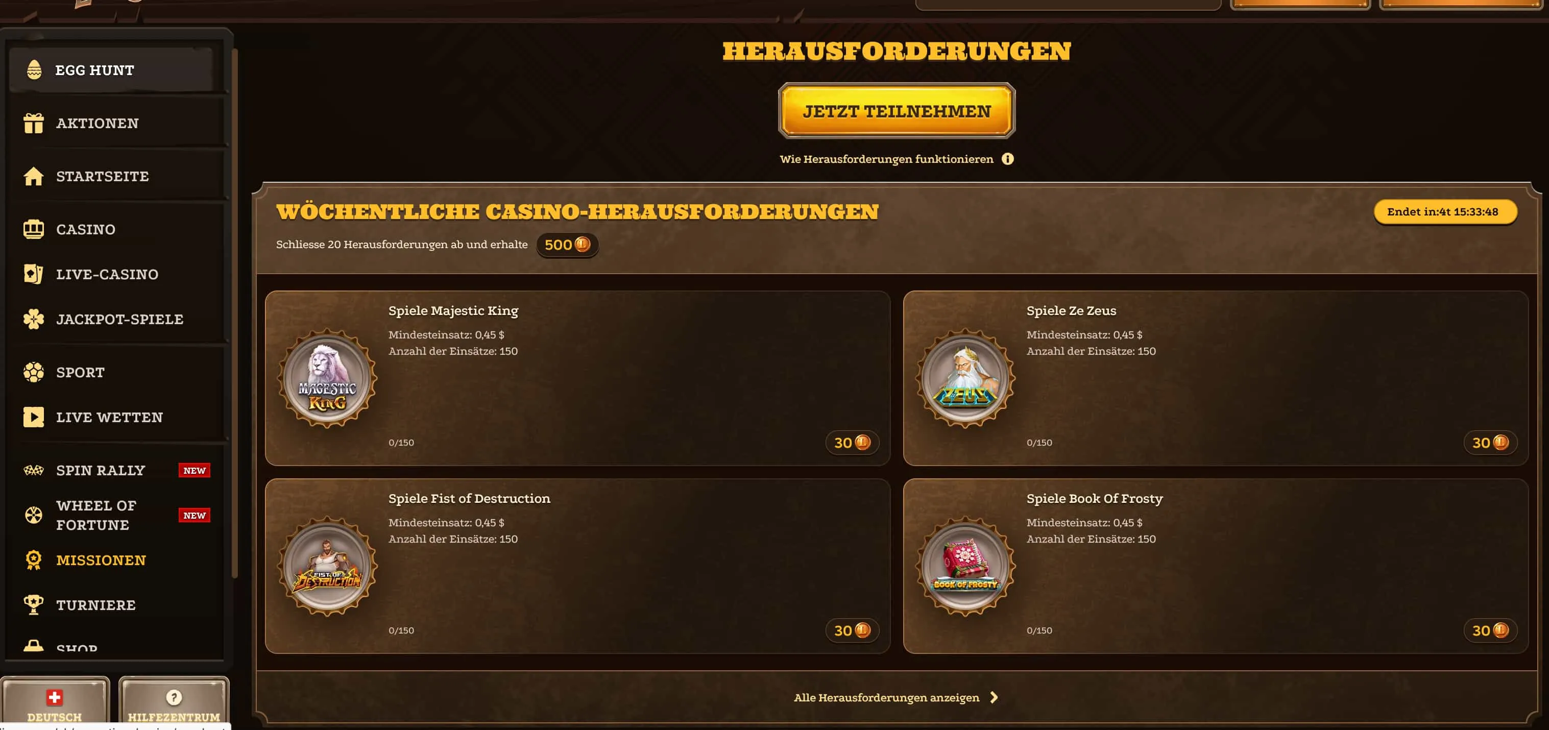 Lizaro Casino Spielwelt: Slots, Live, Crash und Sport in einem